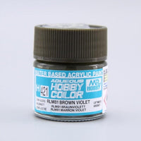 Mr Hobby (Gunze) H421 Aqueous Semi-Gloss Brown Violet Acrylic Paint 10ml