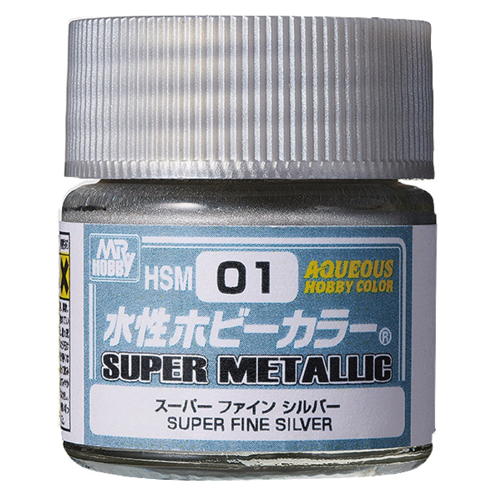 Gunze HSM01 Aqueous Super Metallic Super Fine Silver 10ml