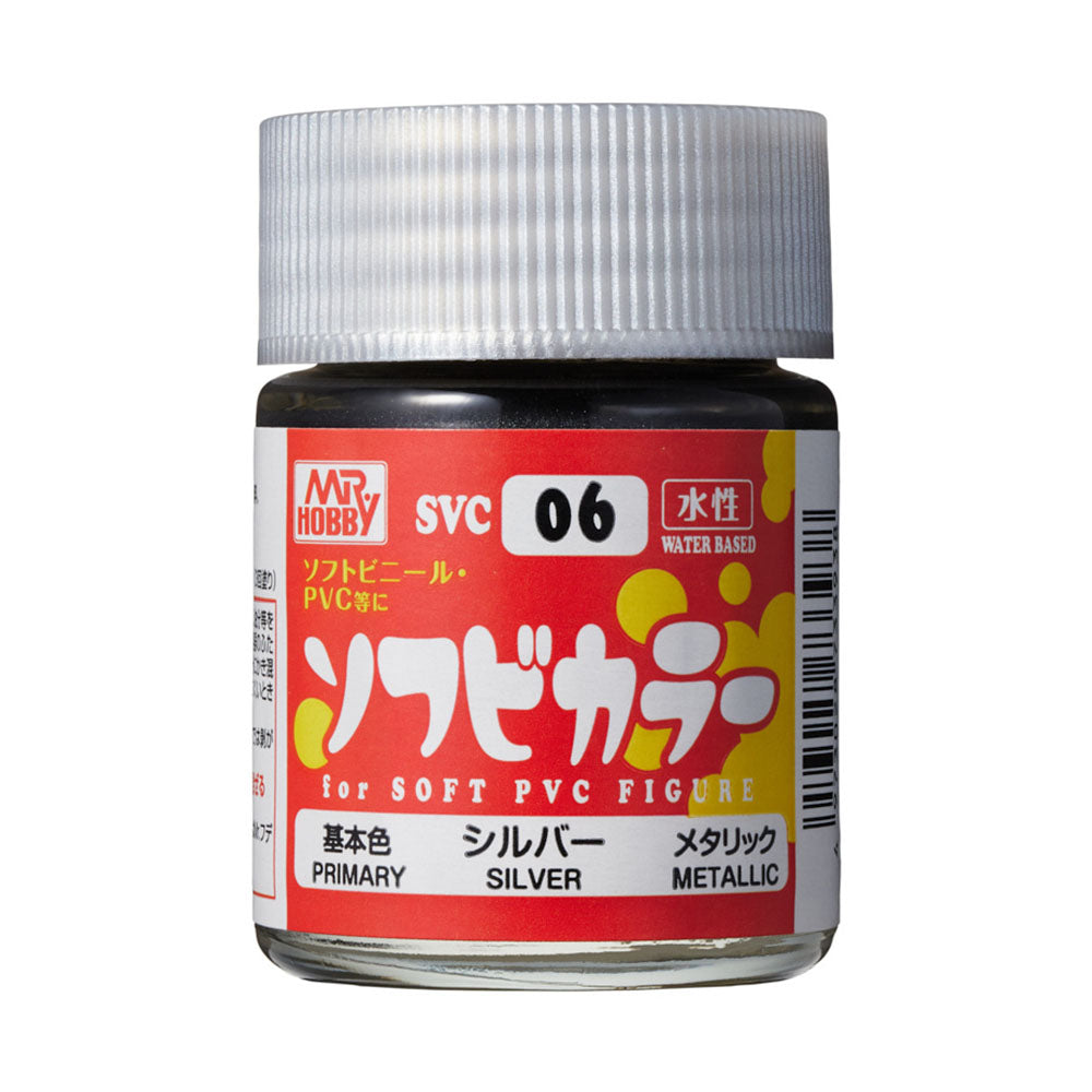 Mr Hobby (Gunze) SVC06 Soft Vinyl Color Silver 18ml