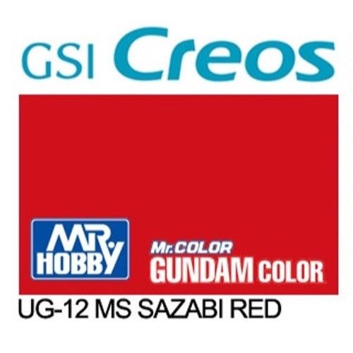 Mr Hobby (Gunze) UG12 Mr Color Gundam Color Szaby Red Lacqeur Paint 10ml