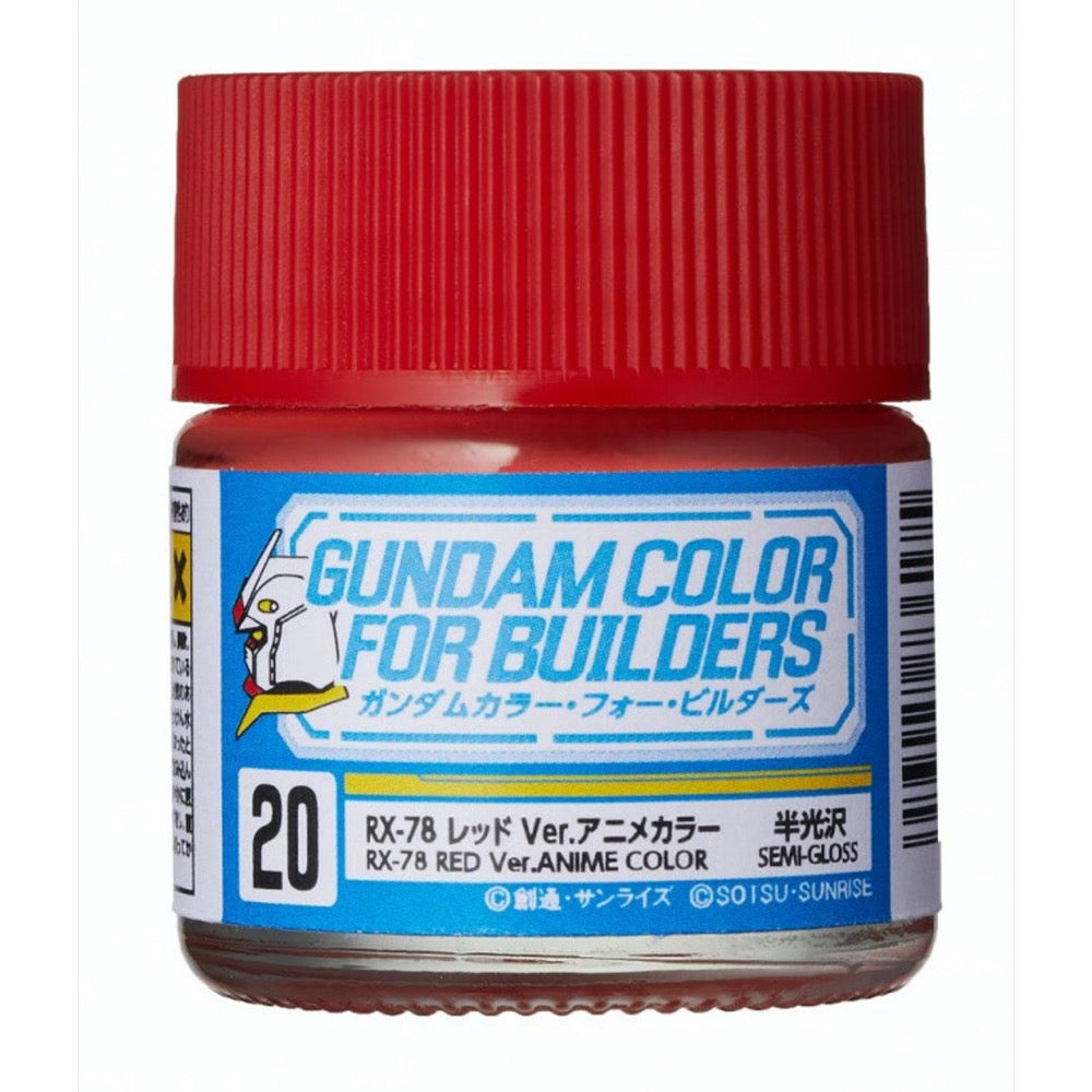 Gunze UG20 Gundam Color RX-78 Red Version Lacquer Paint 12ml