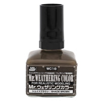Mr Hobby (Gunze) WC18 Mr Weathering Color Shade Brown Oil Wash 40ml