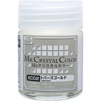 Mr Hobby (Gunze) XC02 Acrylic Mr Crystal Colour Topaz Gold Lacquer Paint 10ml