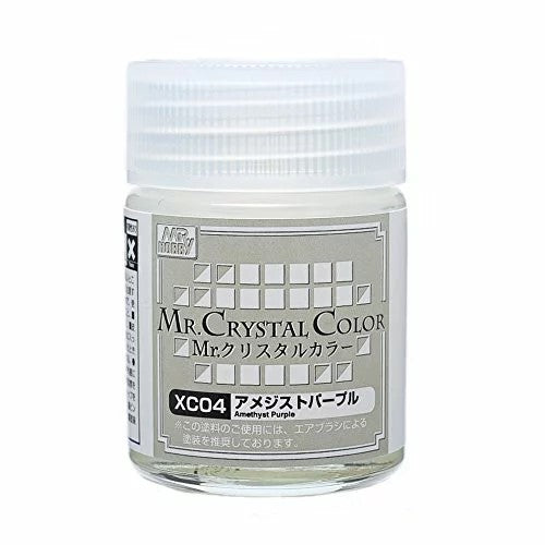 Mr Hobby (Gunze) XC04 Acrylic Mr Crystal Colour Amethyst Purple Lacquer Paint 10ml
