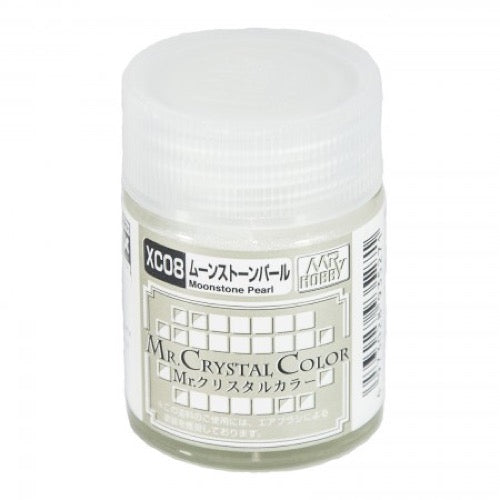 Mr Hobby (Gunze) XC08 Acrylic Mr Crystal Colour Moonstone Pearl Lacquer Paint 10ml