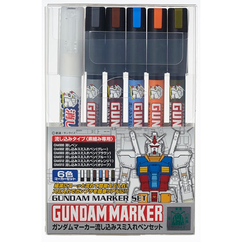 Mr Hobby (Gunze) Gundam Marker Pour Type Set