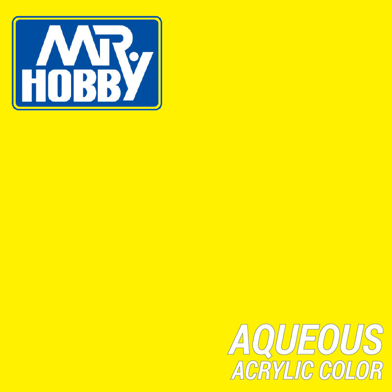 Mr Hobby (Gunze) H004 Aqueous Gloss Yellow Acrylic Paint 10ml