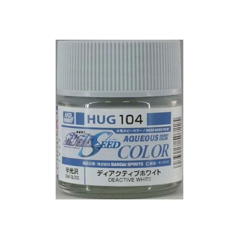 Gunze HUG104 Aqueous Gundam Color Gundam Seed Deactive White Acylic Paint 12ml