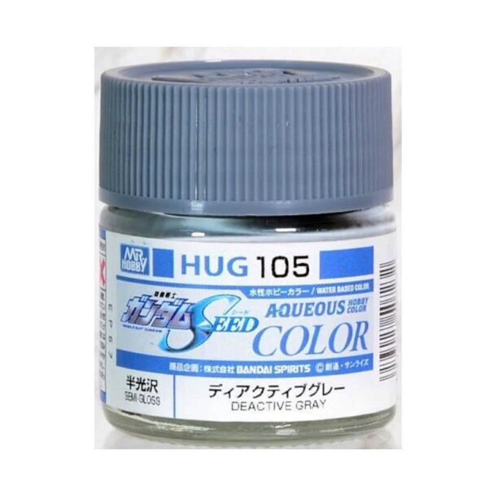Gunze HUG105 Aqueous Gundam Color Gundam Seed Deactive Grey Acylic Paint 12ml