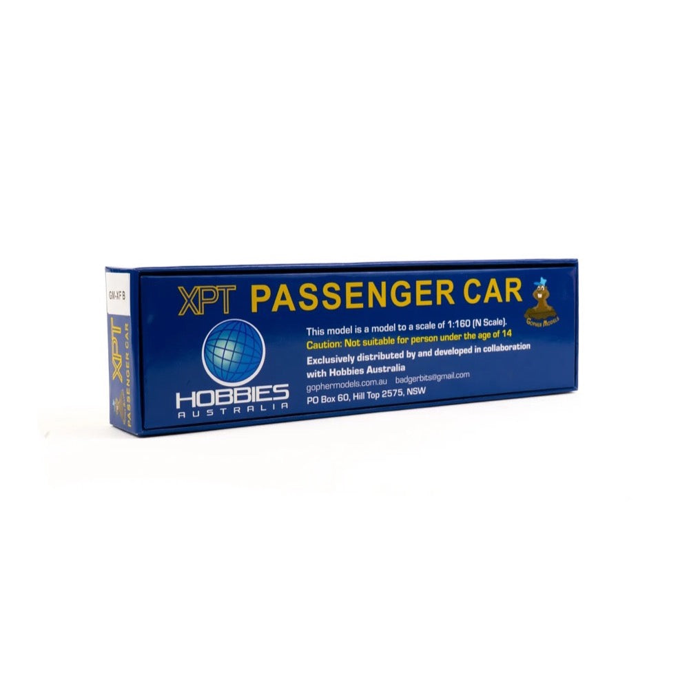 Gopher Models N Scale New South Wales XPT XF Passenger Car Blue Livery