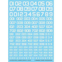 G-Rework CAU-N-01-W Premium Decal for Caution Number Series 01-White