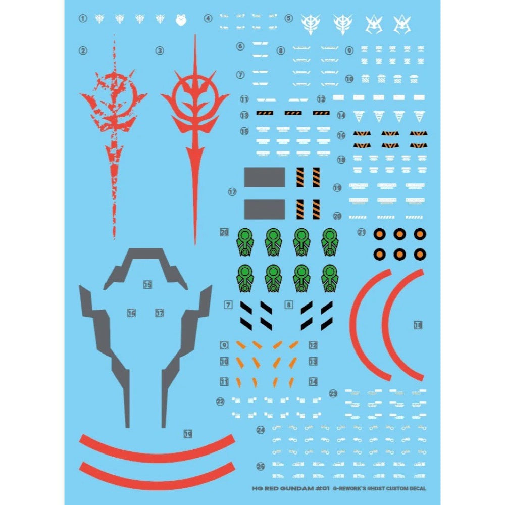 G-Rework CD-H-GQ04 Premium Decal for HG Gquuuuuux Red Gundam