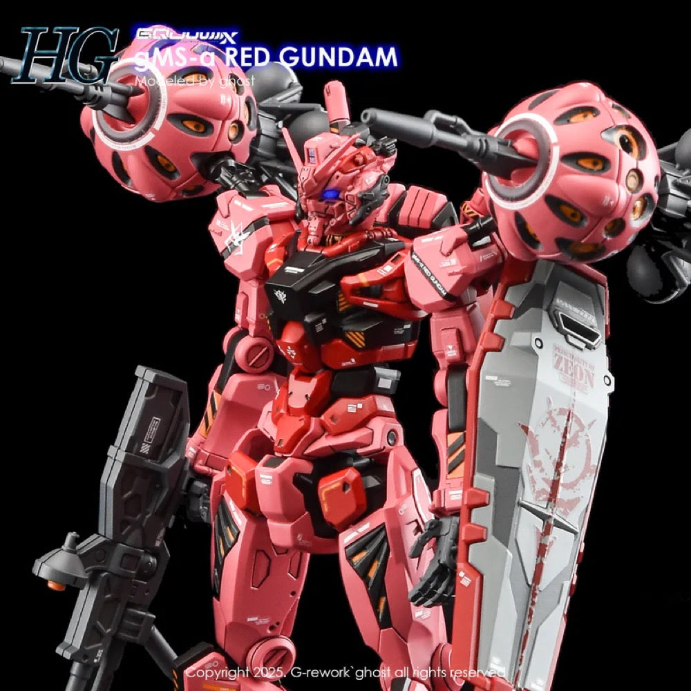 G-Rework CD-H-GQ04 Premium Decal for HG Gquuuuuux Red Gundam