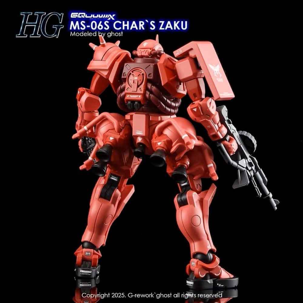 G-Rework CD-H-GQ10 Premium Decal for HG Char's Zaku [GQX]