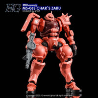 G-Rework CD-H-GQ10 Premium Decal for HG Char's Zaku [GQX]
