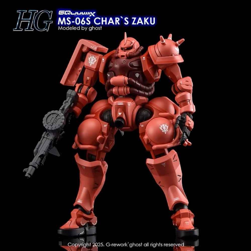 G-Rework CD-H-GQ10 Premium Decal for HG Char's Zaku [GQX]