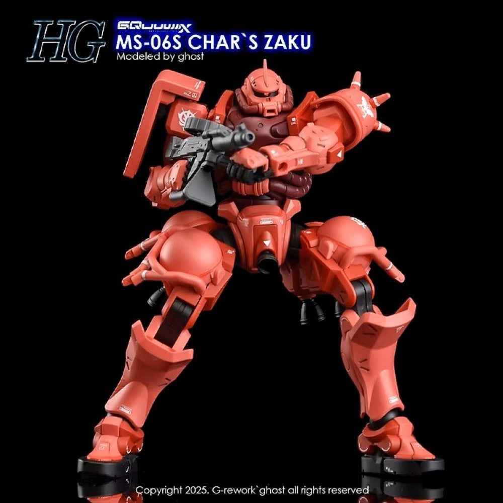 G-Rework CD-H-GQ10 Premium Decal for HG Char's Zaku [GQX]