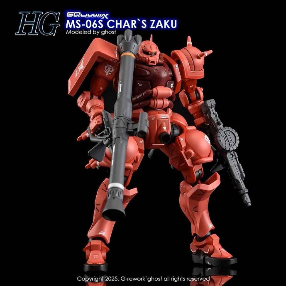 G-Rework CD-H-GQ10 Premium Decal for HG Char's Zaku [GQX]