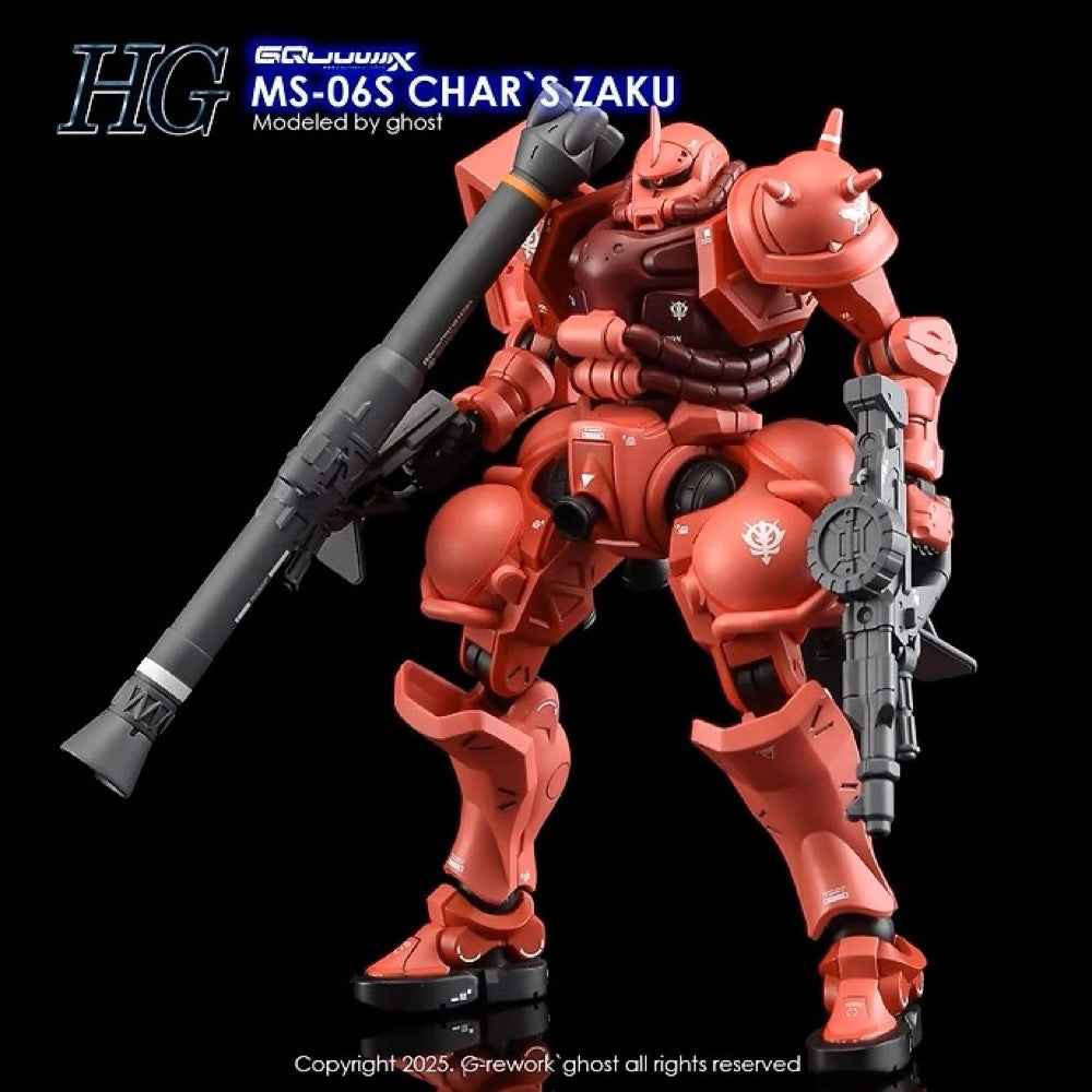G-Rework CD-H-GQ10 Premium Decal for HG Char's Zaku [GQX]