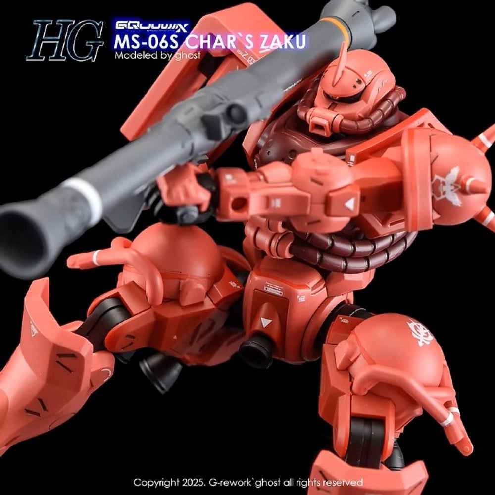 G-Rework CD-H-GQ10 Premium Decal for HG Char's Zaku [GQX]