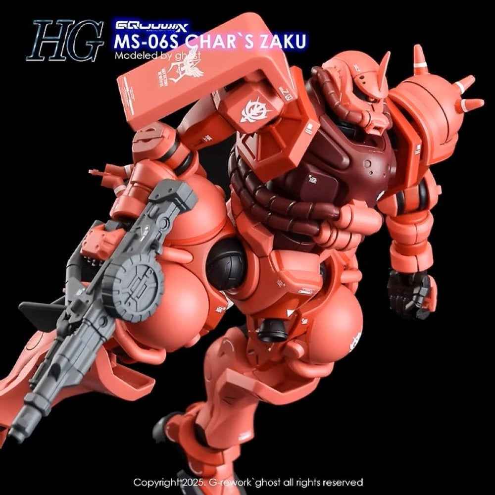 G-Rework CD-H-GQ10 Premium Decal for HG Char's Zaku [GQX]
