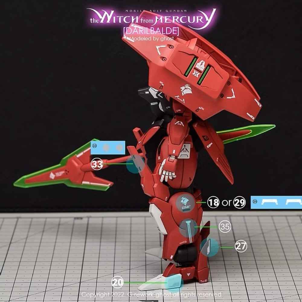 G-Rework CD-H-WM08 Premium Decal for HG Darilblade (decal v2.0)