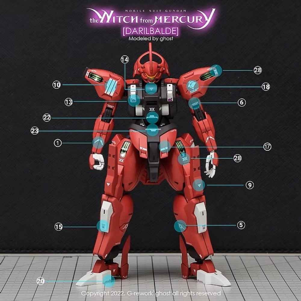 G-Rework CD-H-WM08 Premium Decal for HG Darilblade (decal v2.0)