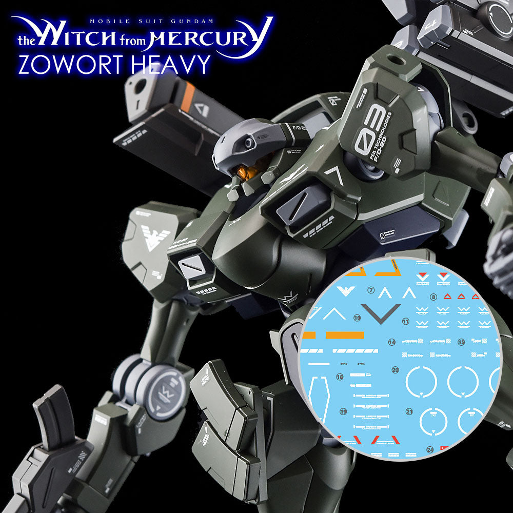 G-Rework CD-H-WM20 Premium Decal for HG Witch From Mercury Zowort Heavy