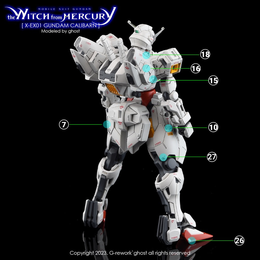G-Rework CD-H-WM26 Premium Decal for HG Witch From Mercury Calibarn