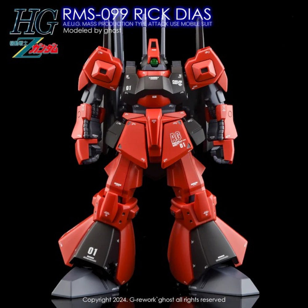 G-Rework CD-H10 Premium Decal for HG Rms-099 Rick Dias