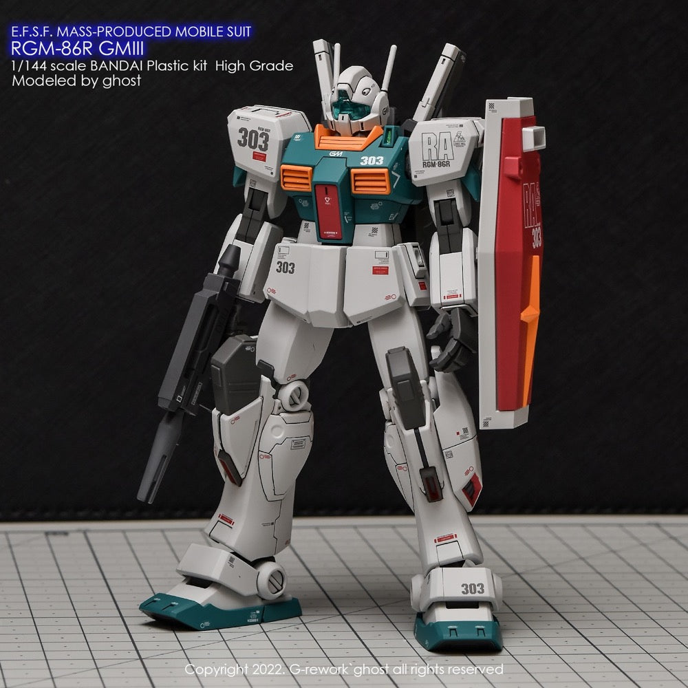 G-Rework CD-H126 Premium Decal for HG RGm-86R Gmiii