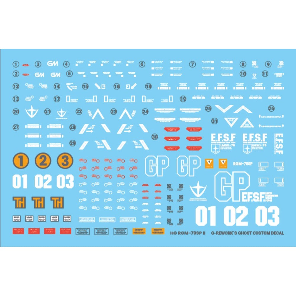 G-Rework CD-H146 Premium Decal for HG RGm-79Sp Gm Sniper2