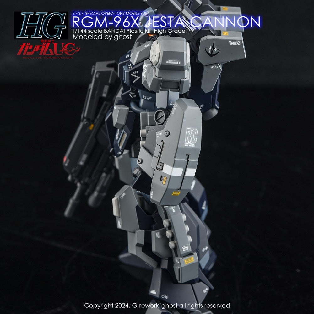 G-Rework CD-H151 Premium Decal for HG RGm-96X Jesta Cannon (Unicon Ver.)