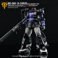 G-Rework CD-H152 Premium Decal for HG Origin Ms-06R-1A Jakuii ( Black Tri-Stars Full Set)