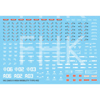 G-Rework CD-H152 Premium Decal for HG Origin Ms-06R-1A Jakuii ( Black Tri-Stars Full Set)