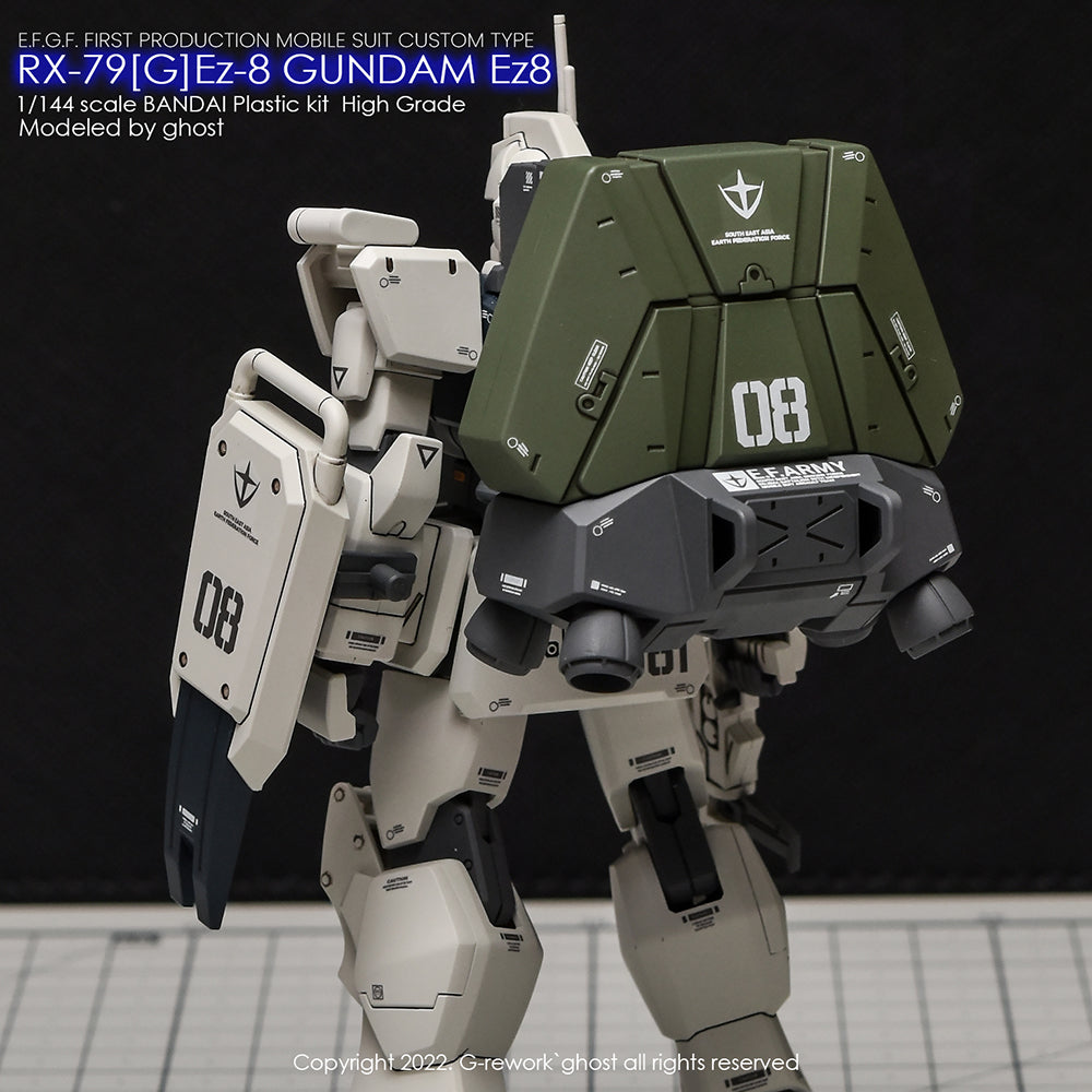 G-Rework CD-H155 Premium Decal for HG 08Team Rx-79Gez-8 Gundam