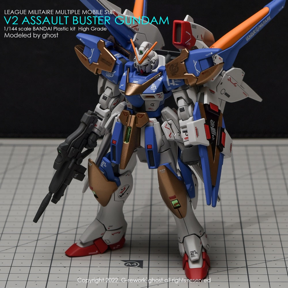 G-Rework CD-H189 Premium Decal for HG V2 Assault Buster Gundam