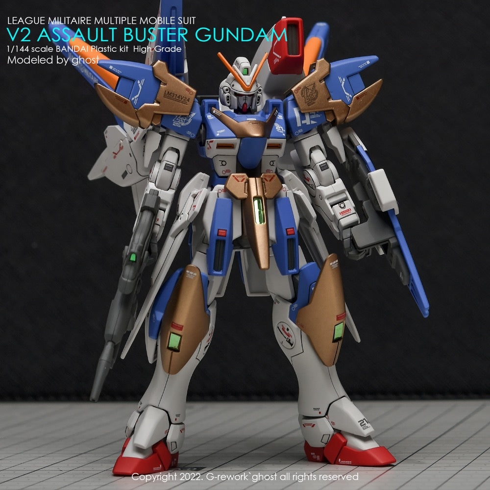 G-Rework CD-H189 Premium Decal for HG V2 Assault Buster Gundam