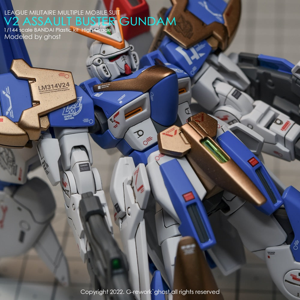 G-Rework CD-H189 Premium Decal for HG V2 Assault Buster Gundam