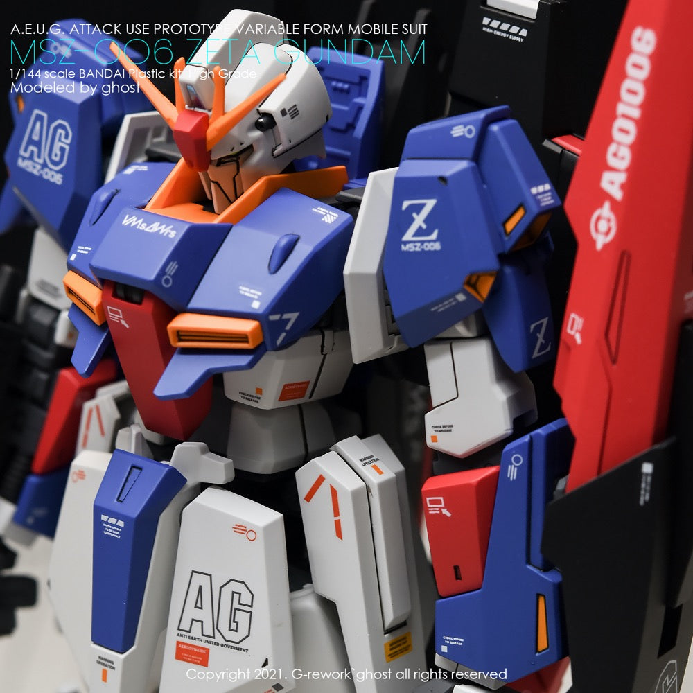 G-Rework CD-H203 Premium Decal for HG Zeta Gundam G.E.P
