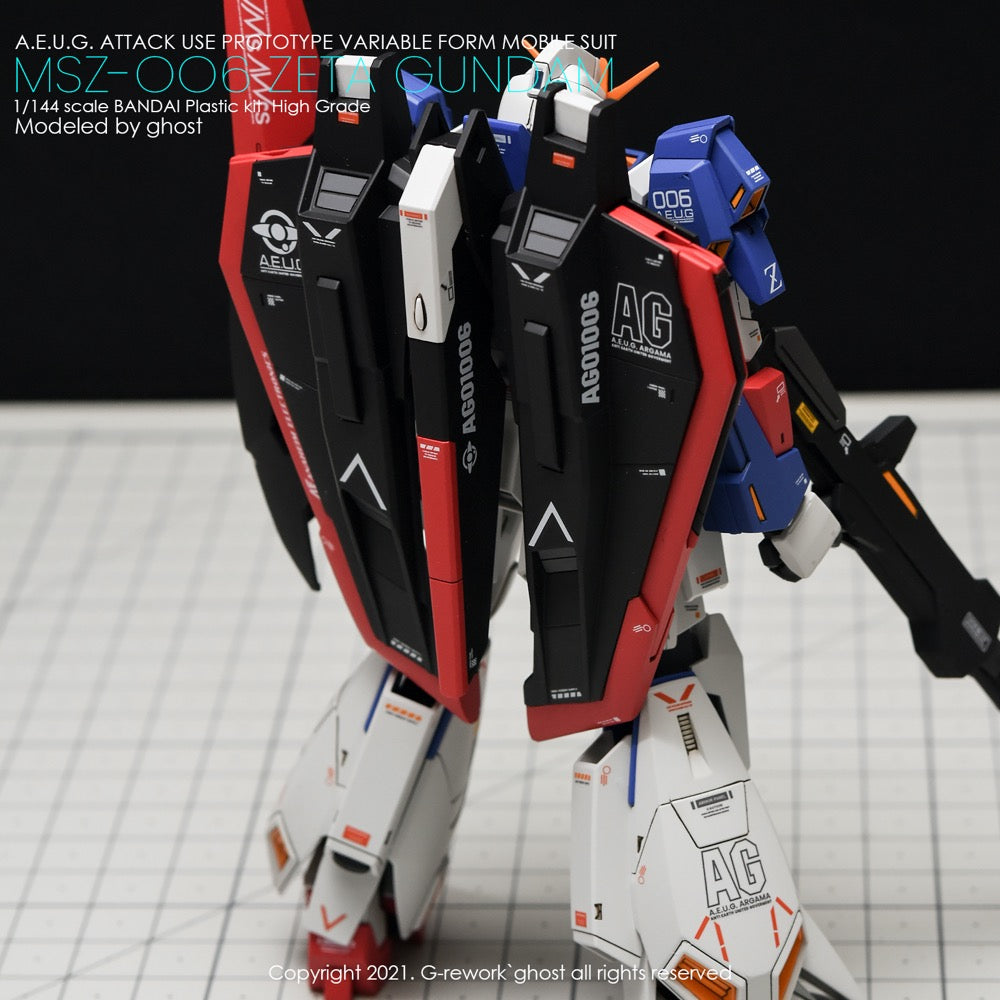 G-Rework CD-H203 Premium Decal for HG Zeta Gundam G.E.P