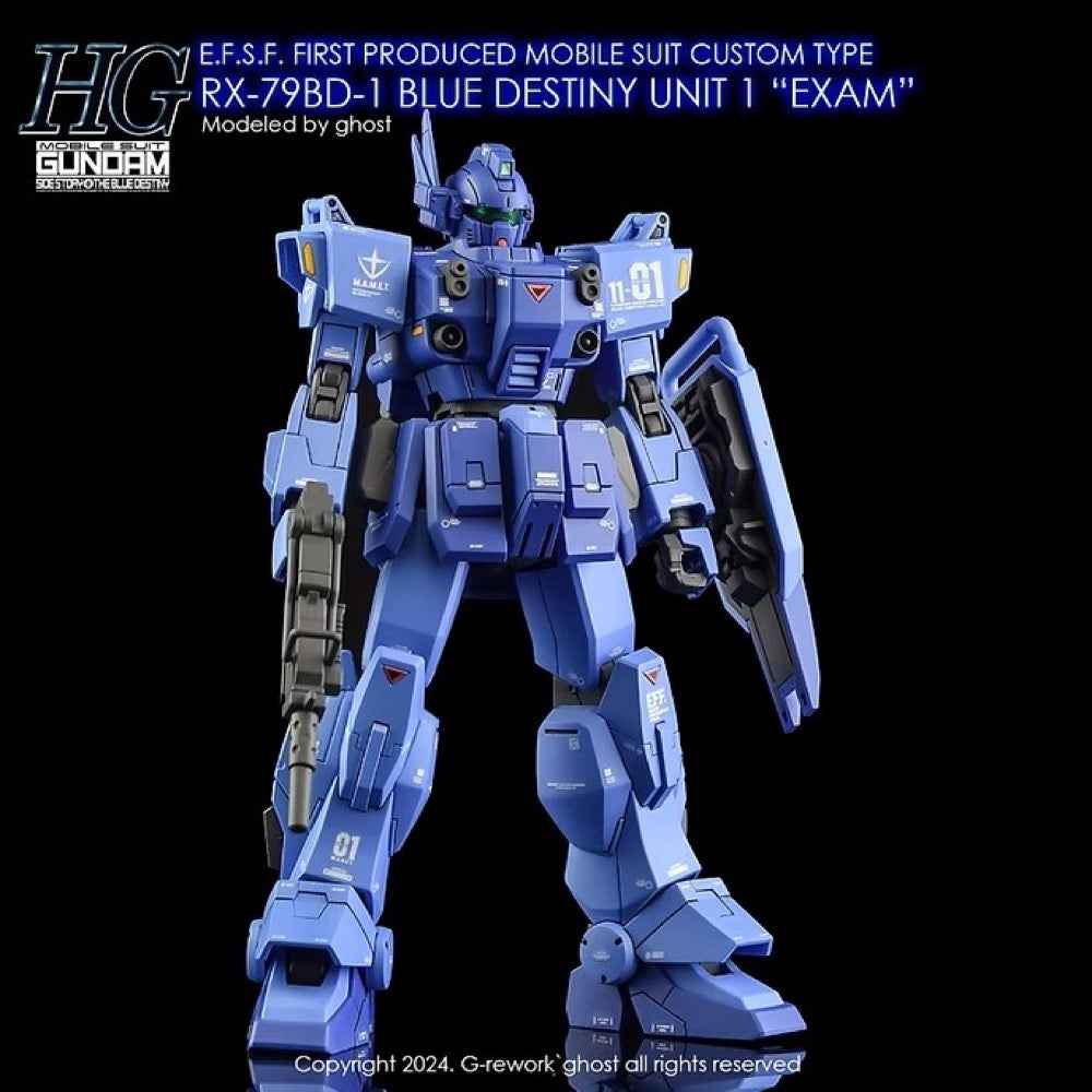 G-Rework CD-H207 Premium Decal for HG RX-79 BD-01 Blue Destiny