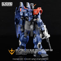 G-Rework CD-H208 Premium Decal for HG Rx-79 Bd-02 Blue Destiny
