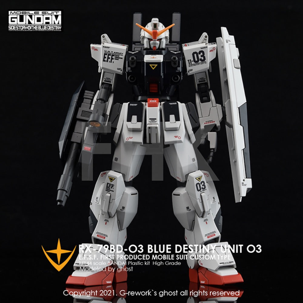 G-Rework CD-H209 Premium Decal for HG Rx-79 Bd-03 Blue Destiny