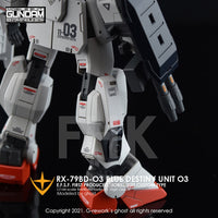 G-Rework CD-H209 Premium Decal for HG Rx-79 Bd-03 Blue Destiny