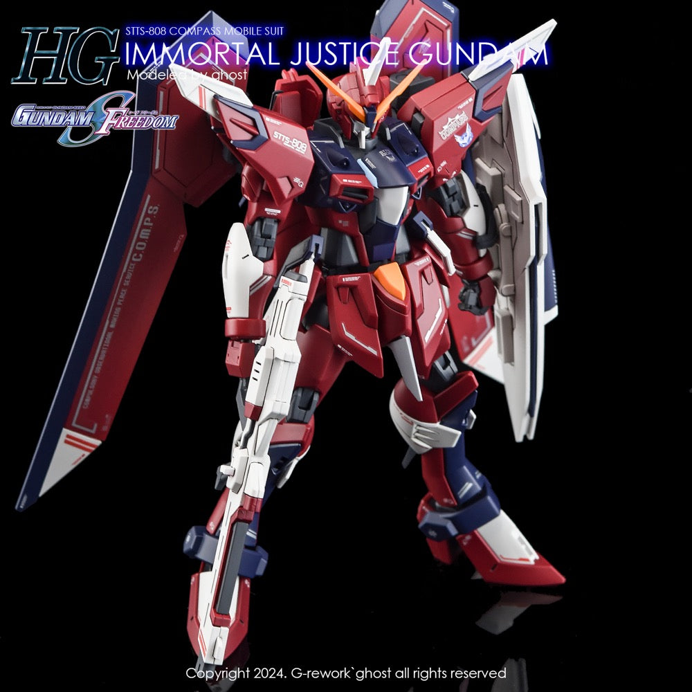 G-Rework CD-H244 Premium Decal for HG Seed Immortal Justice Gundam