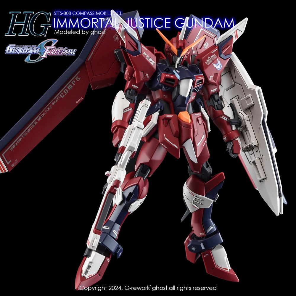 G-Rework CD-H244 Premium Decal for HG Seed Immortal Justice Gundam