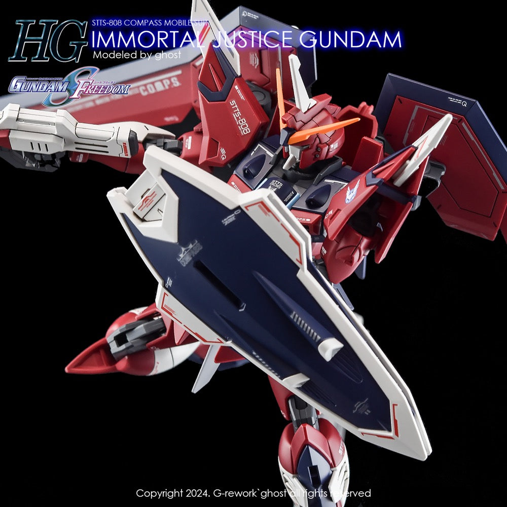 G-Rework CD-H244 Premium Decal for HG Seed Immortal Justice Gundam
