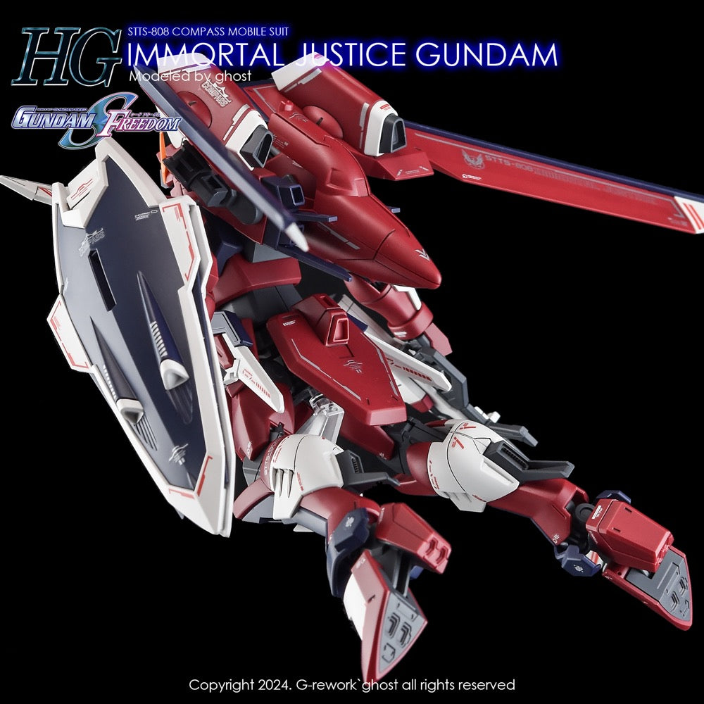 G-Rework CD-H244 Premium Decal for HG Seed Immortal Justice Gundam