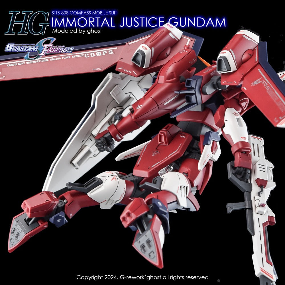 G-Rework CD-H244 Premium Decal for HG Seed Immortal Justice Gundam